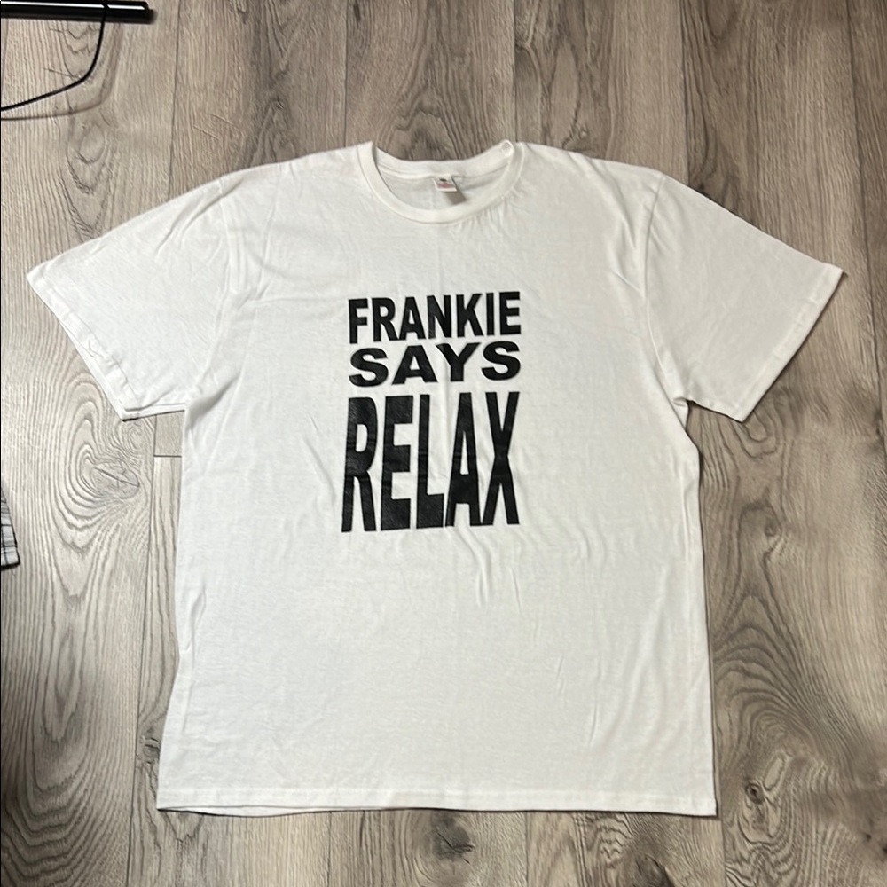 White Short Sleeve Tee with Bold Graphic